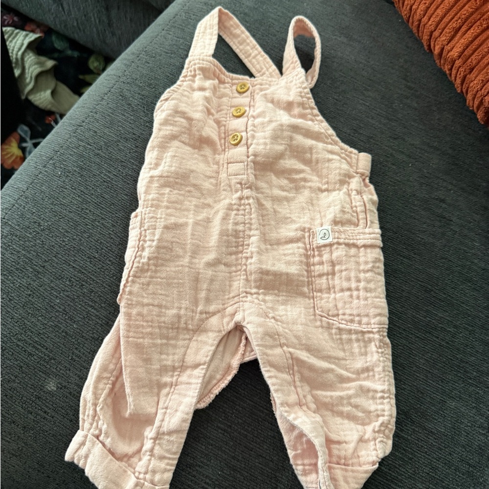 Charming Pink Kids Overalls